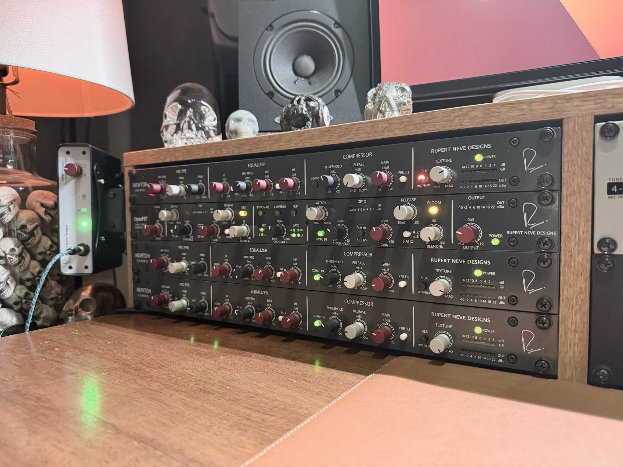 Rupert Neve Designs outboard equipment at the Sweetflow desk